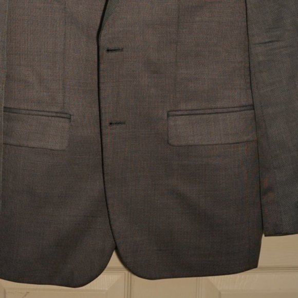 Zara Man Men's Notch Lapel 2 Button Single Breasted Blazer Jacket Size 46 Gray - Picture 5 of 6